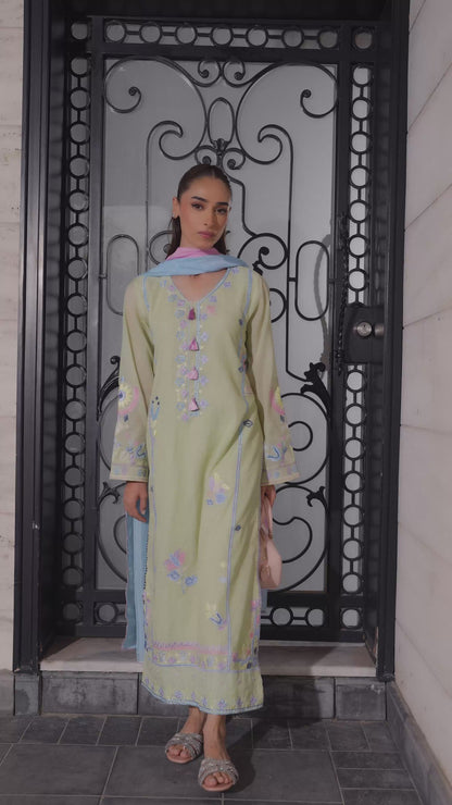 GREEN FLORAL